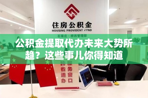 宣州公积金提取代办未来大势所趋?这些事儿你得知道 宣州公积金提取代办未来大势所趋?这些事儿你得知道